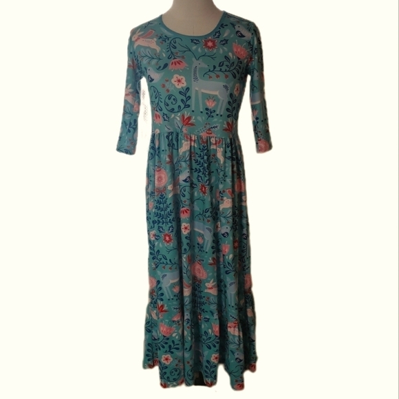 Pixie Girl Modest Woodland Creatures Dress Size 14/16 - Picture 1 of 8